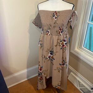 BOSTON PROPER NWT Size XL High Low Maxi Dress